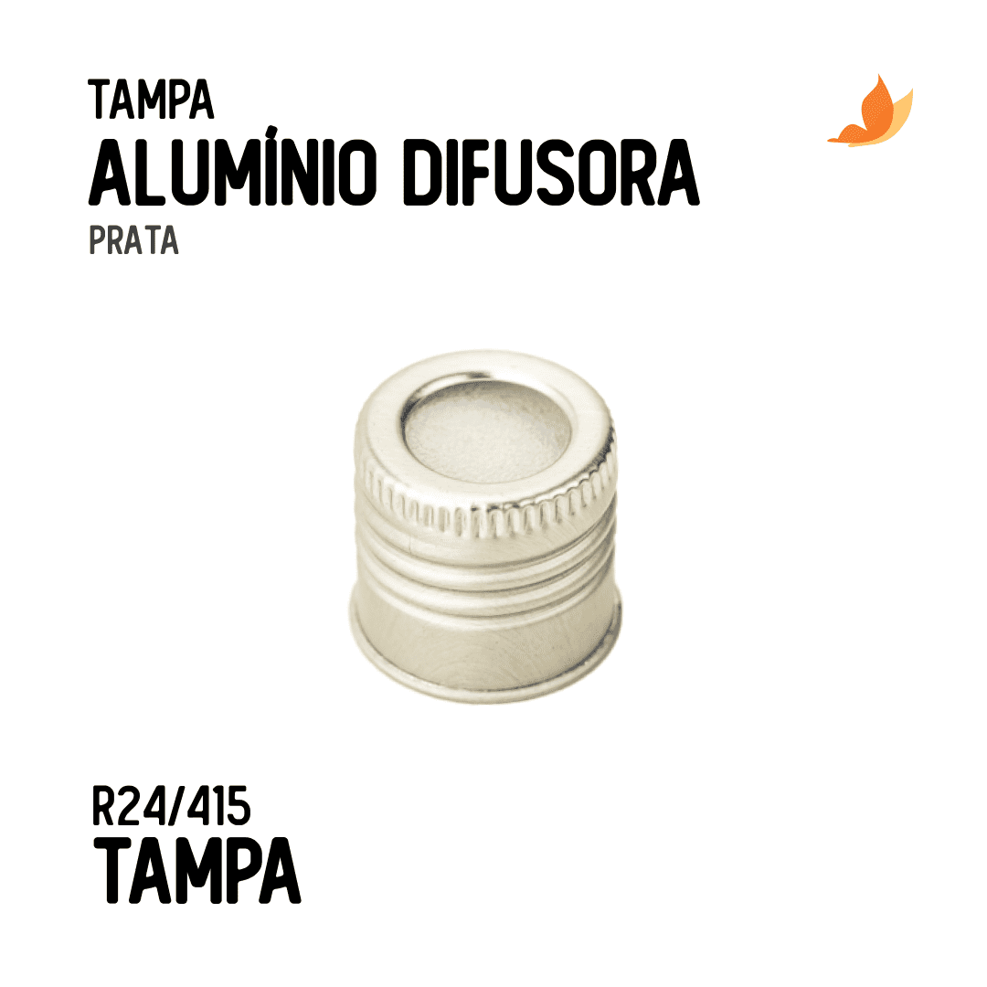 Tampa de Alumínio Difusora R24/415 Prata - Foto 1