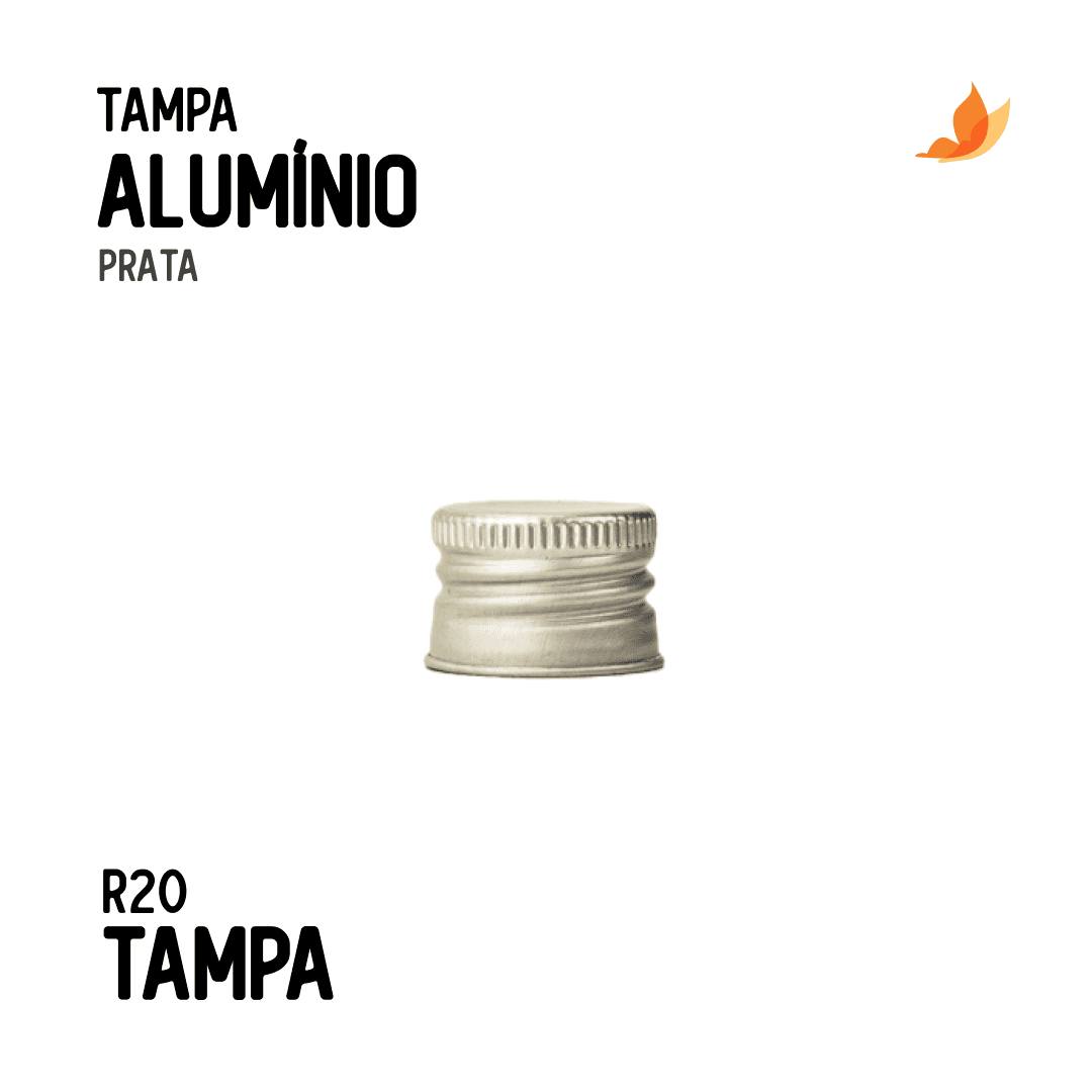 Tampa de Alumínio R20/410 Prata - Foto 0