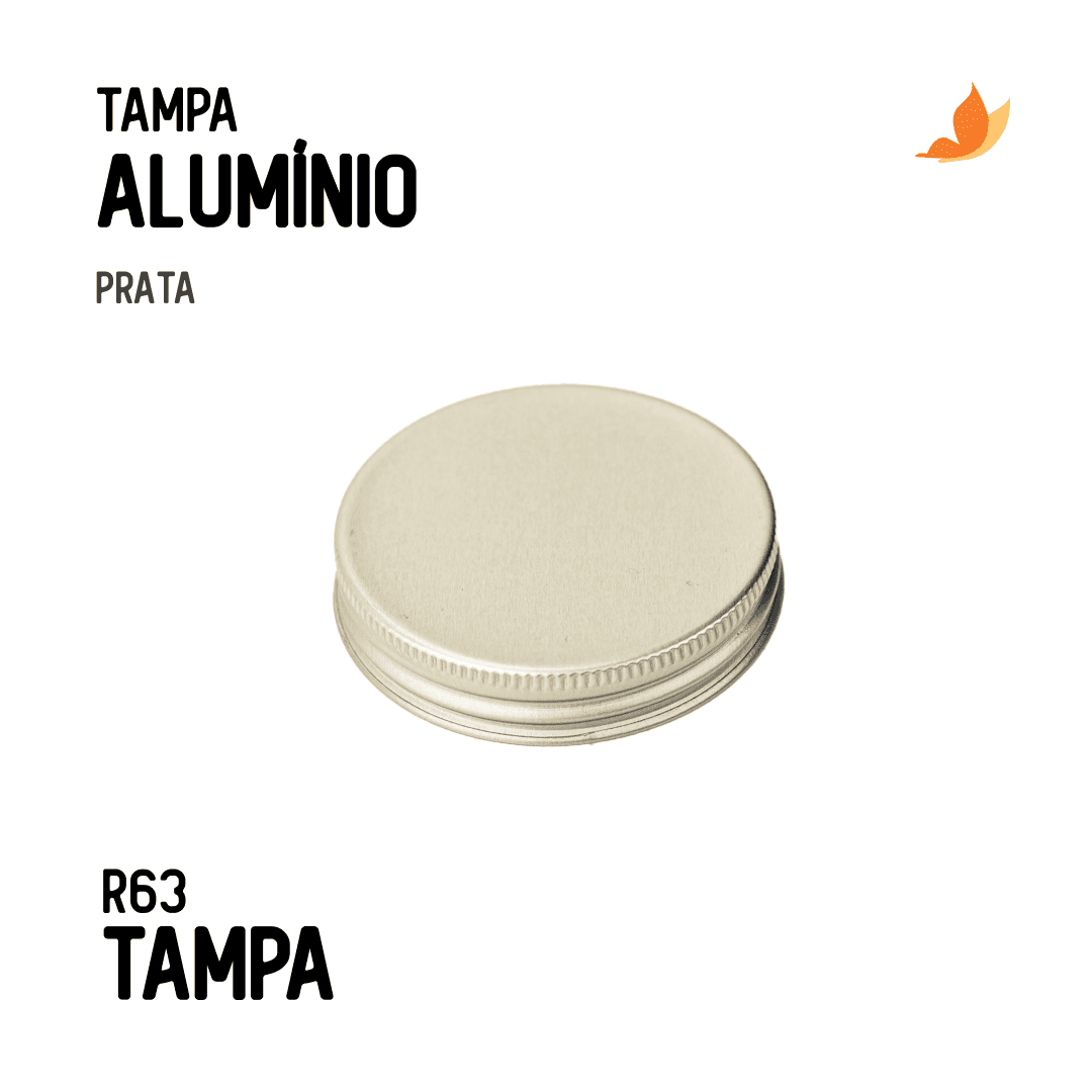 Tampa de Alumínio R63/400 Prata - Foto 0