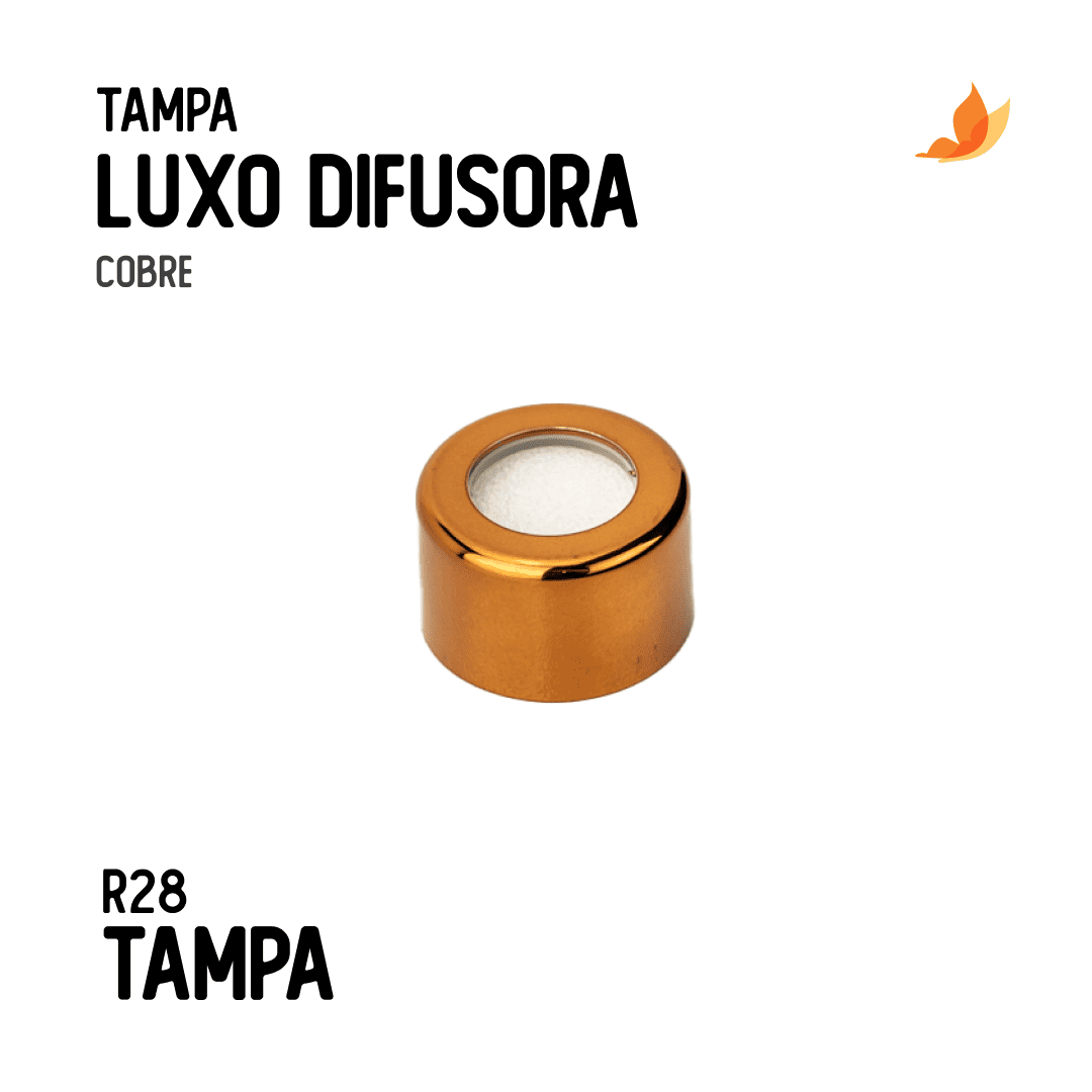 Tampa Difusora Luxo R28/410 Cobre - Foto 1