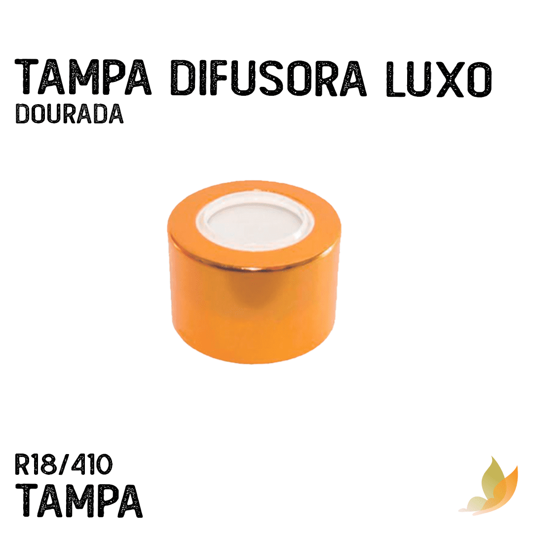Tampa Difusora R18/410 Luxo Dourada