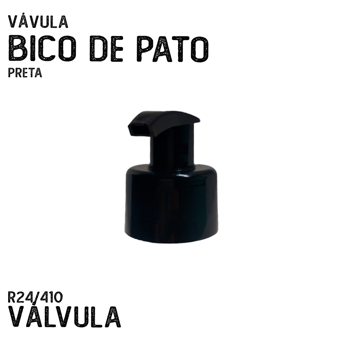 Válvula Bico De Pato R24/410 Preta