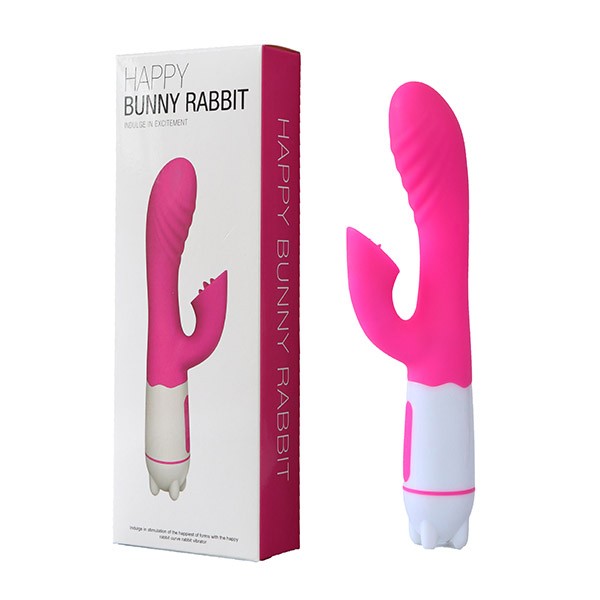 Tongue Happy Rabbit Pink - 36 Vibrações - Recarregável