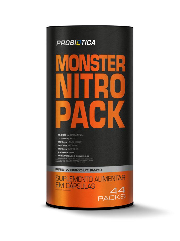 Monster Nitro Pack Probiótica - 44 Packs