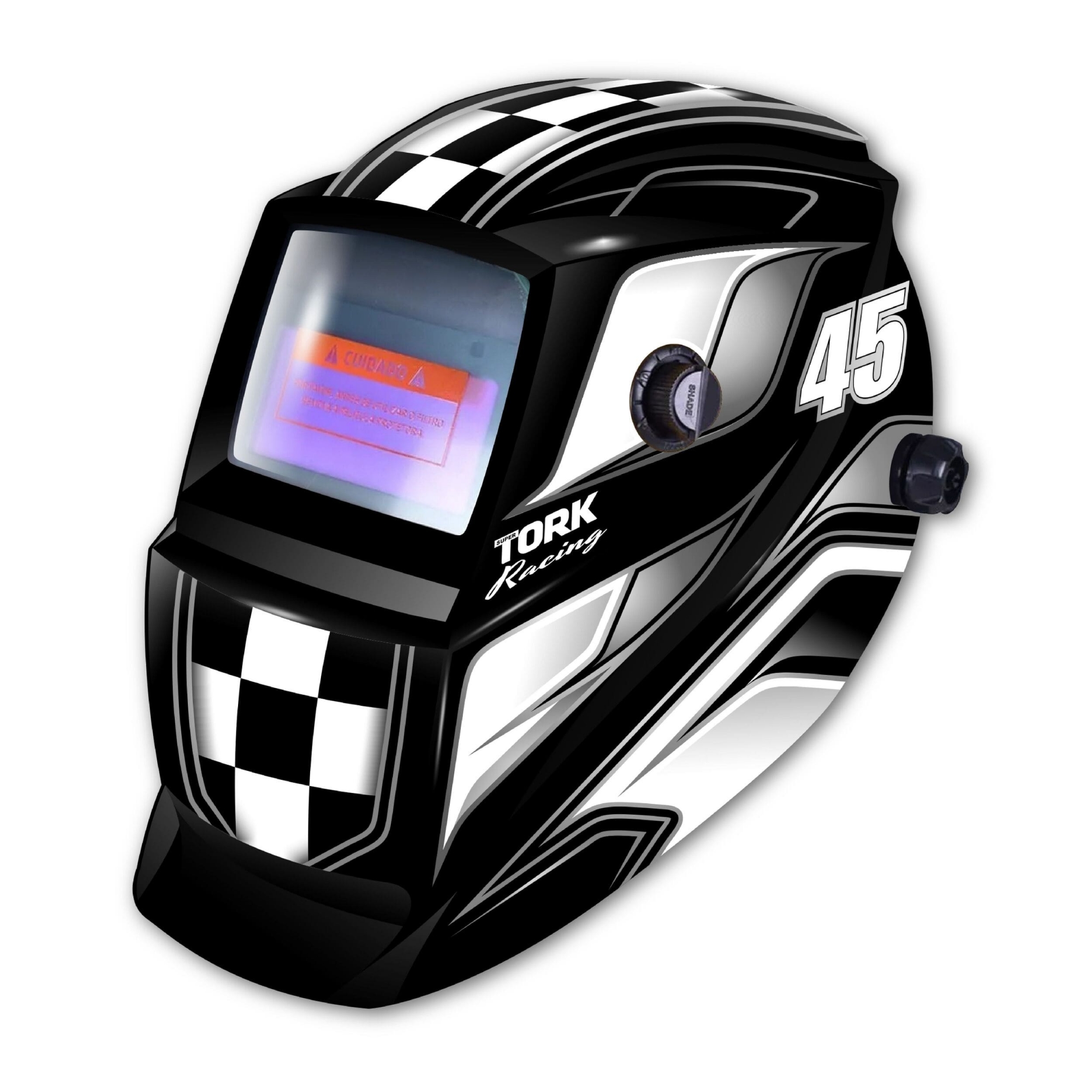 Máscara de Solda Preta Racing 45 MTR-9045 TORK