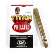 Charutos Phillies Titan Petaca com 05 unid ( Just !!! )