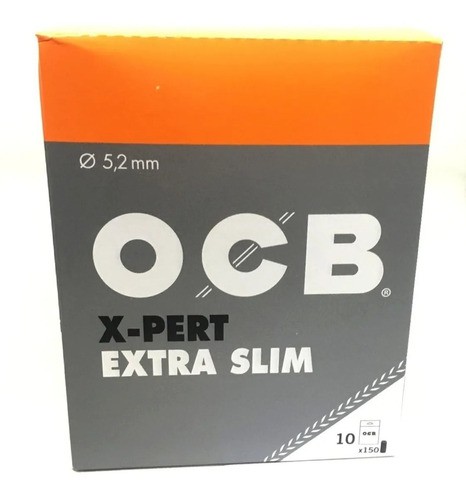 Caixa com 10 Bags de Filtros Ocb Extra Slim X-pert 5,2mm ( Just !!! )