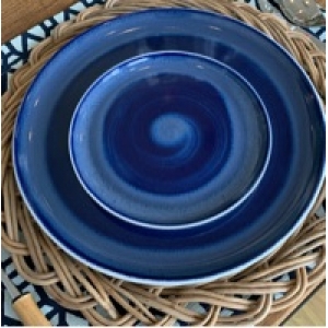 Aparelho de Jantar 16 pçs Porcelana Artisan Coupé Azul Marinho