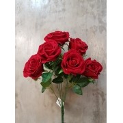 Buquê de Rosas de Veludo Vermelho 45cm