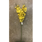 Galho Mini Orquídea Amarelo com 2 Peças