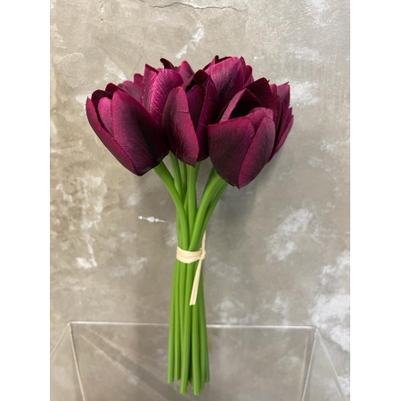 Maço de Mini Tulipa - Roxo de 24cm