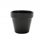 Vaso de Cerâmica Básico Black P 8,0x8,0x7,0cm