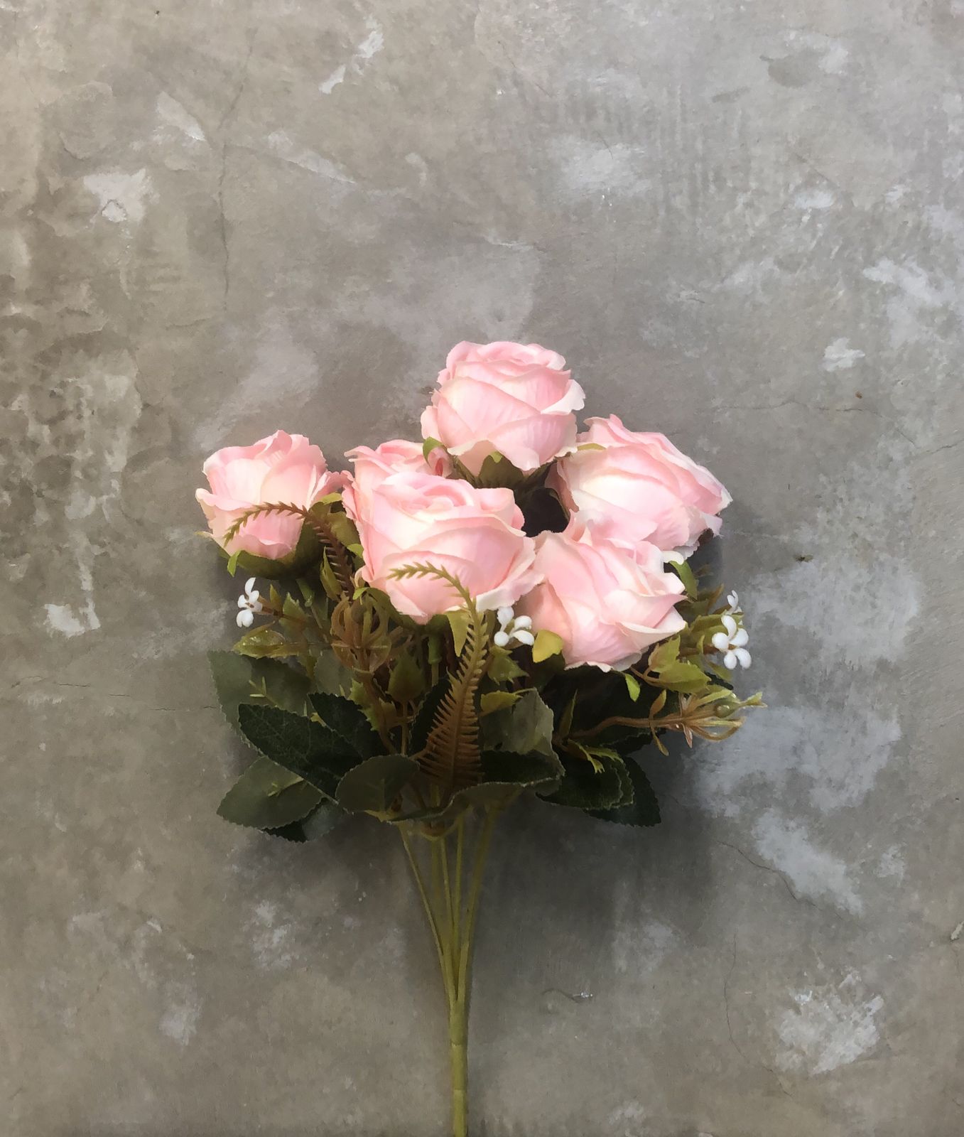 Buquê de Rosas - Rosa Claro de 32cm
