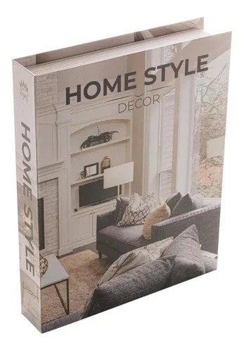 Caixa Livro Home Style Papel Rigido 30x24x5cm