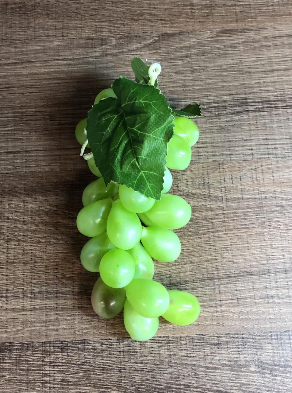 Uva Frosted Decorativa Verde de Silicone 17x7,0cm