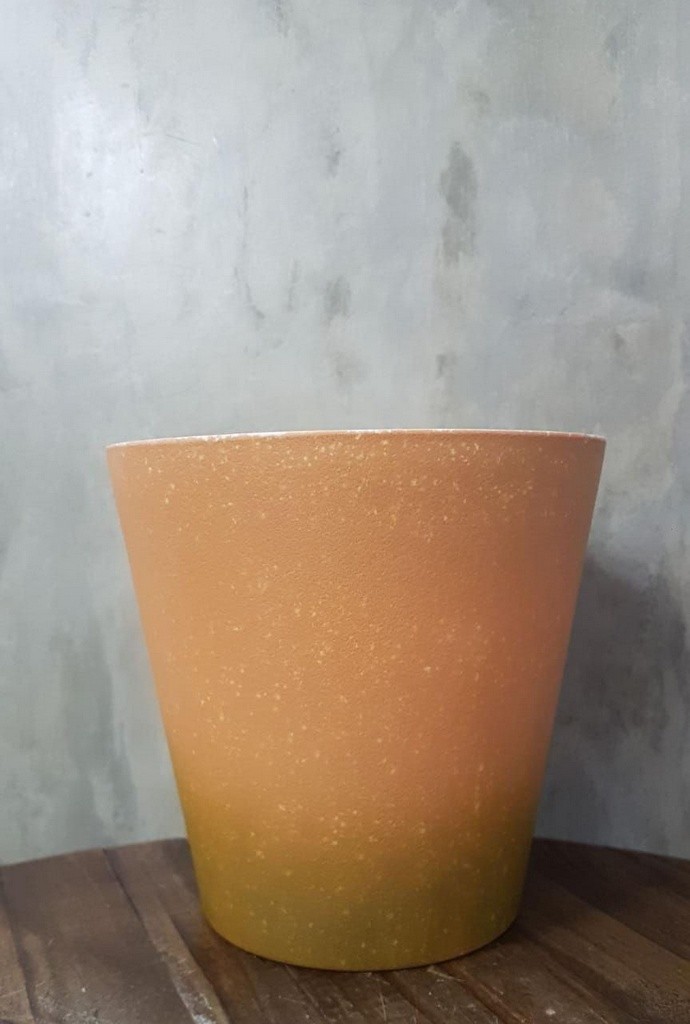 Vaso de Plástico Cone Terracota G