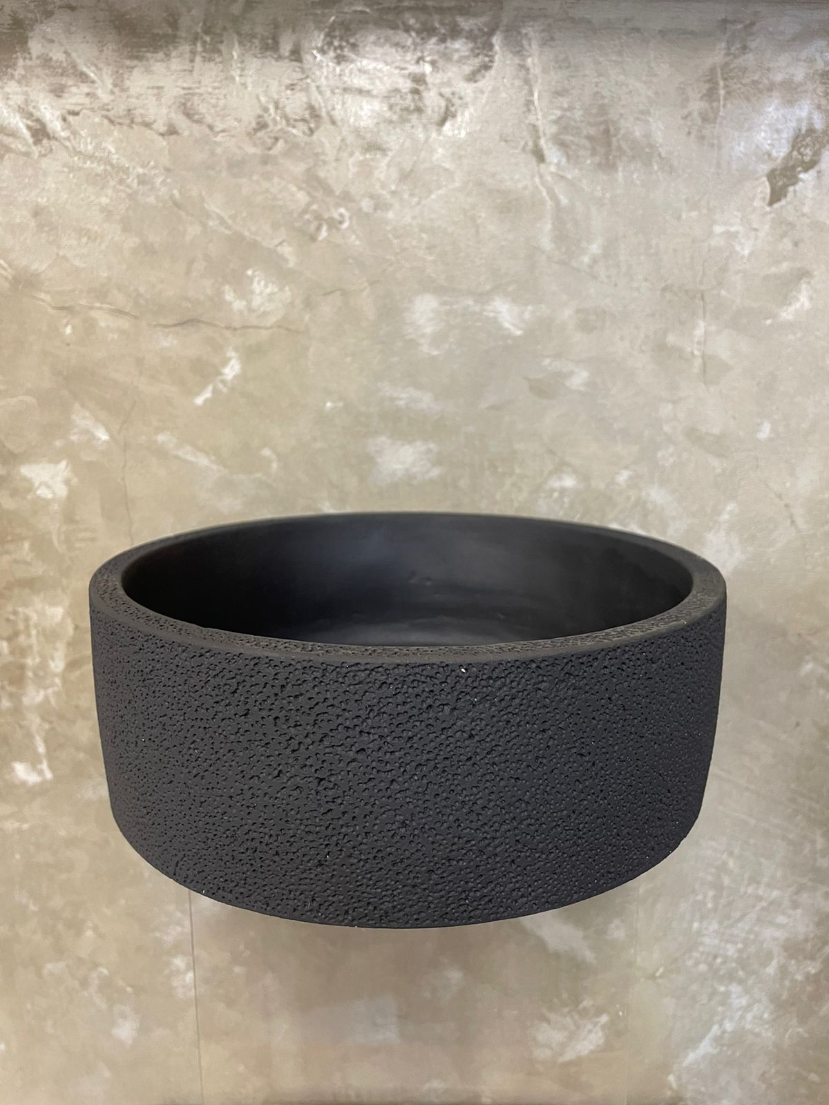 Vaso de Cimento - Preto de 7x20x20cm