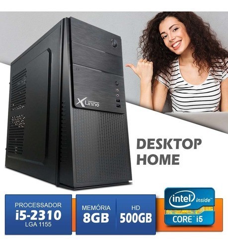 Desktop 1155 Home I5 2310 DDR3 8GB HD 500Gb Home X-Linne