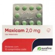 Maxicam 2,0 Mg Ourofino para Cães Cartela Com 10 Comprimidos + Bula