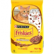 Ração Seca Nestlé Purina Friskies Mix de Carnes Castrado para Gatos Adultos 10 KG