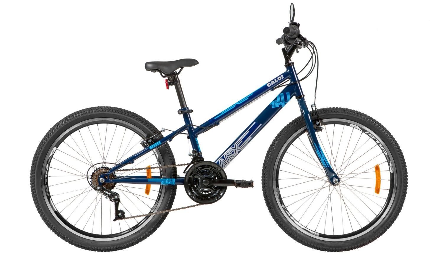 Bicicleta Aro 24 Infantil Passeio Caloi Max 21v Masculina - Azul