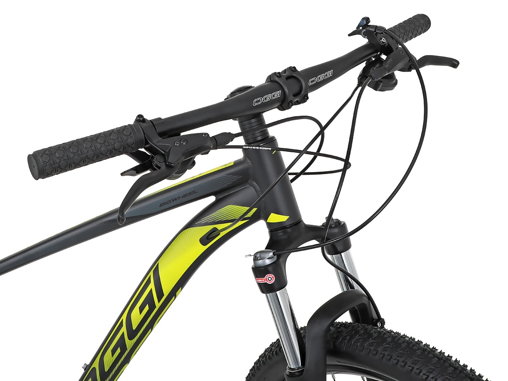 Bicicleta MTB Aro 29 Oggi Big Wheel 7.1 18v 2021 - Preto / Amarelo / Grafite