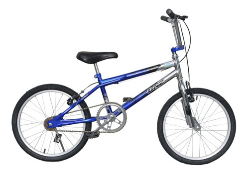 Bicicleta Infantil Dnz Aro 20 Bmx Cross - Azul C/ Prata