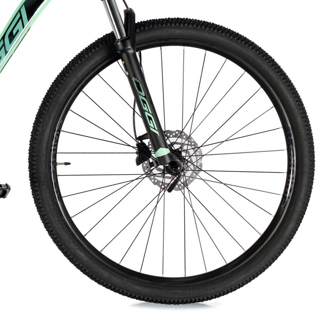 Bicicleta MTB Aro 29 Oggi Big Wheel 7.0 2021 - Verde Blue / Preto / S-Lime