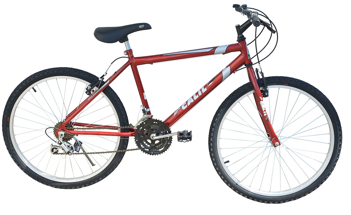 Bicicleta Passeio Calil Bike Aro 26 Com Marcha 18v Vermelho
