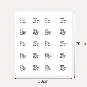 Papel de Seda Branco 50x70 Personalizado - 1500 Unidades
