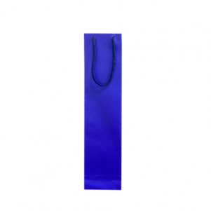 Sacola 1 Garrafa de Vinho Azul 41x10x8 - 100 Unidades
