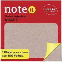 Notas Adesivas Eco Note It Molin Kraft - 100 Folhas