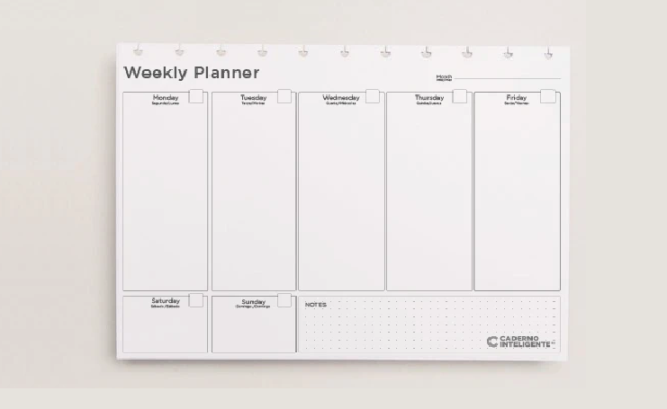 Refil Weekly Planner - Caderno Inteligente