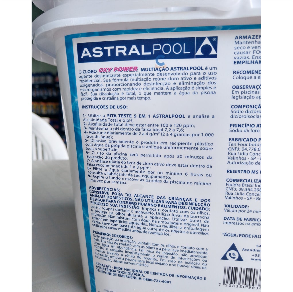 Cloro Oxy Power Astralpool (O Poder do Oxigênio Ativo) - 10kg