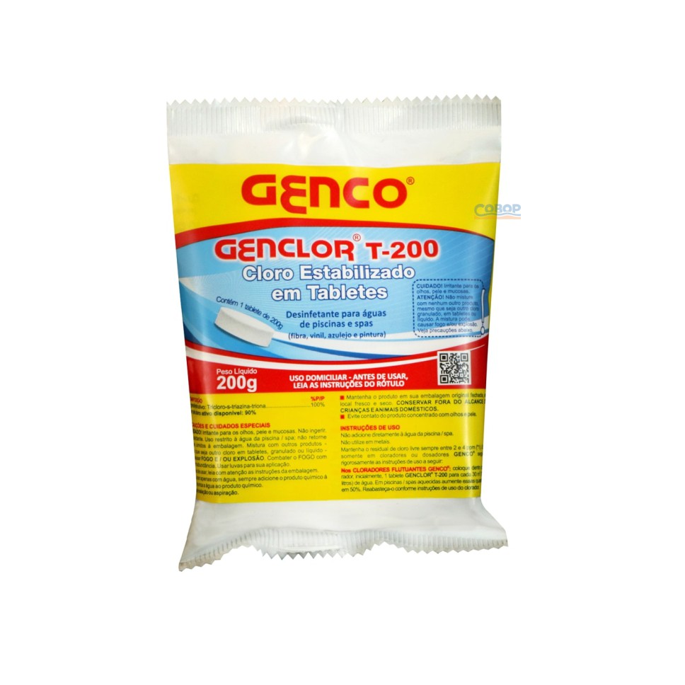 Genclor Estabilizado Tablete T200 Gr - Genco