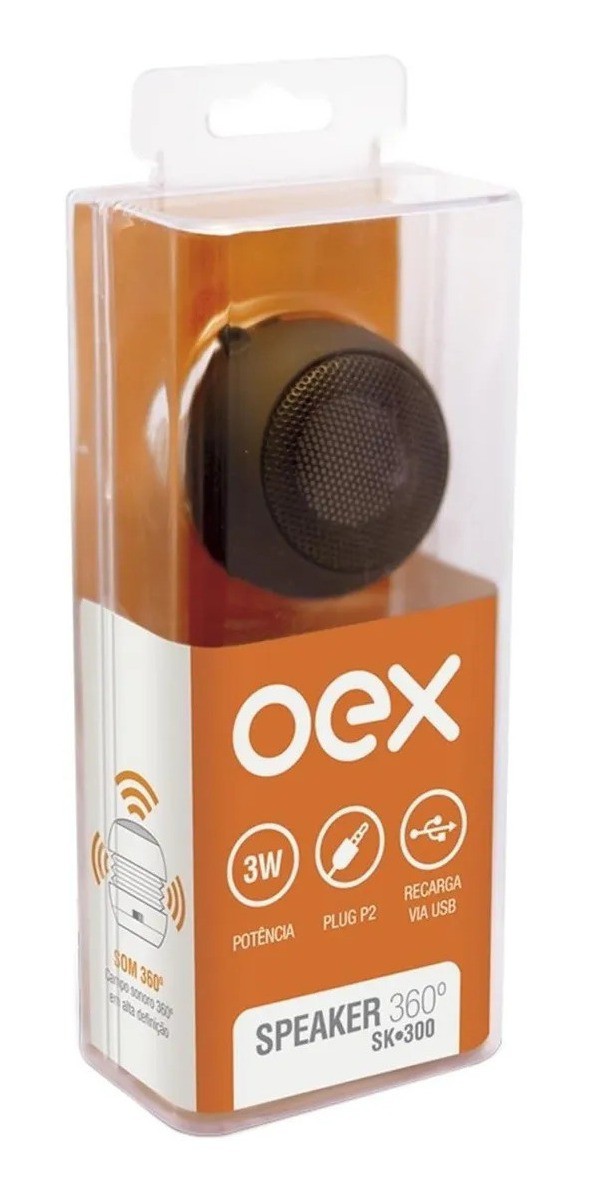 Mini Caixa Speaker 360º OEX SK300 - Bluetooth