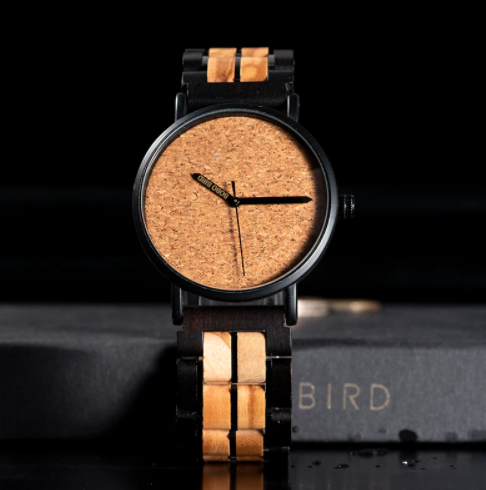 Relógio de Madeira e Aço Inox Simira - Bobo Bird