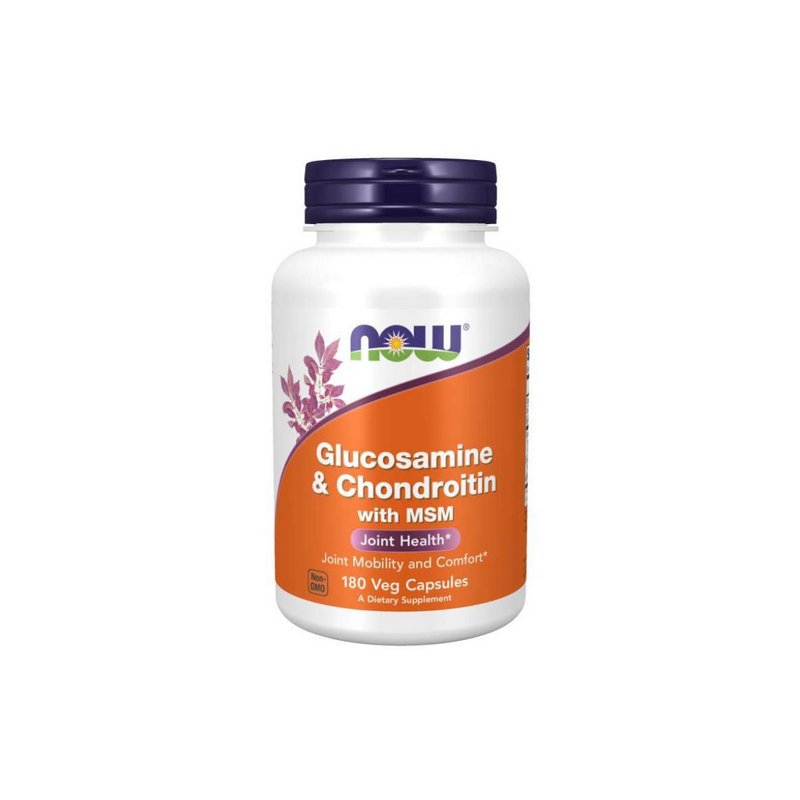 Glucosamina e Condroitina With MSM 180 cápsulas  - Now Foods