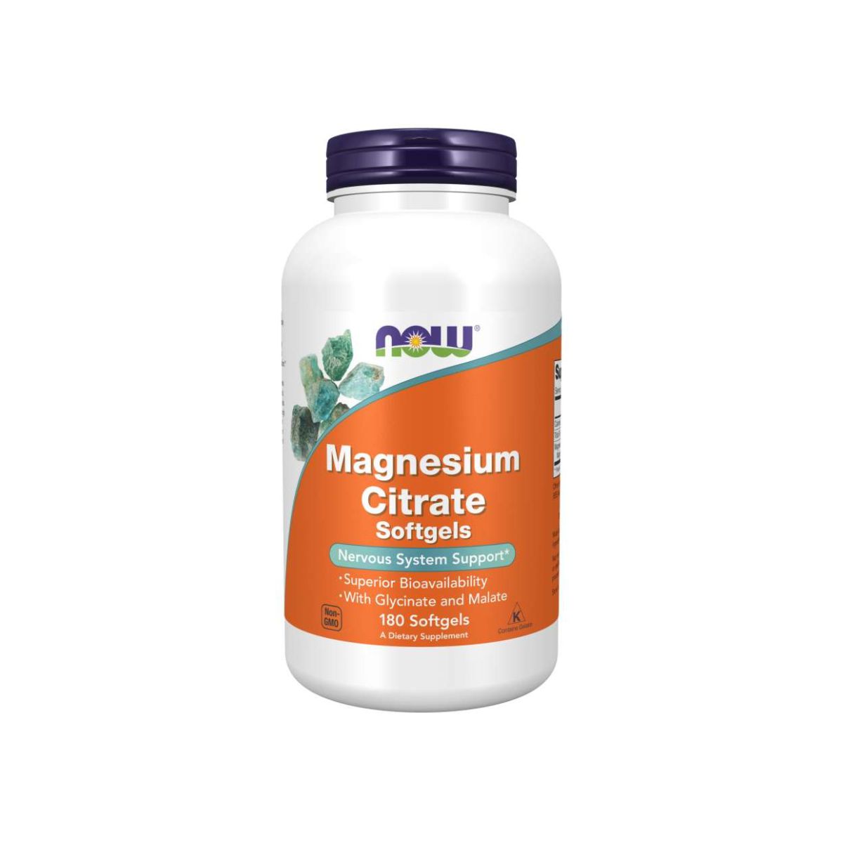 Magnesium Citrate 400Mg 180 Softgels - Now Foods