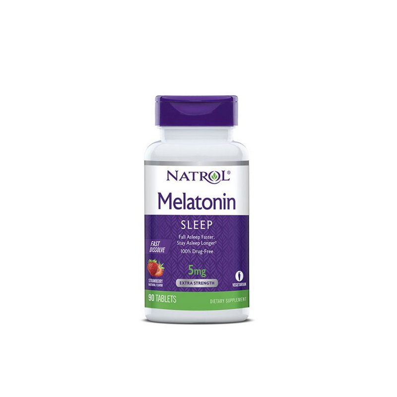 Melatonina 5mg Sub-Lingual 90 Tabs Ação Rápida - Natrol