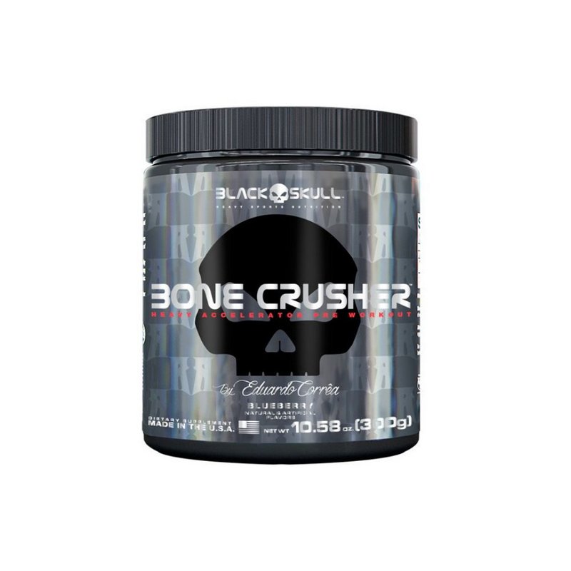 Pré-Treino Bone Crusher 300g - Black Skull