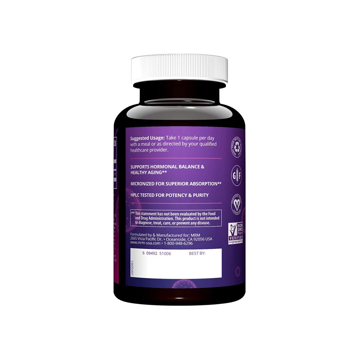 Pregnenolone  50mg 60 Caps - MRM Nutrition