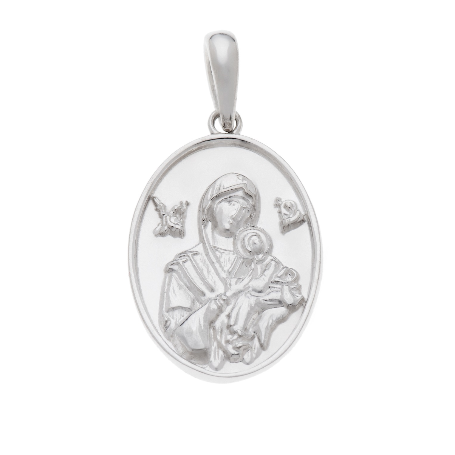 Medalha Nossa Senhora do Perpétuo Socorro em Prata de Lei