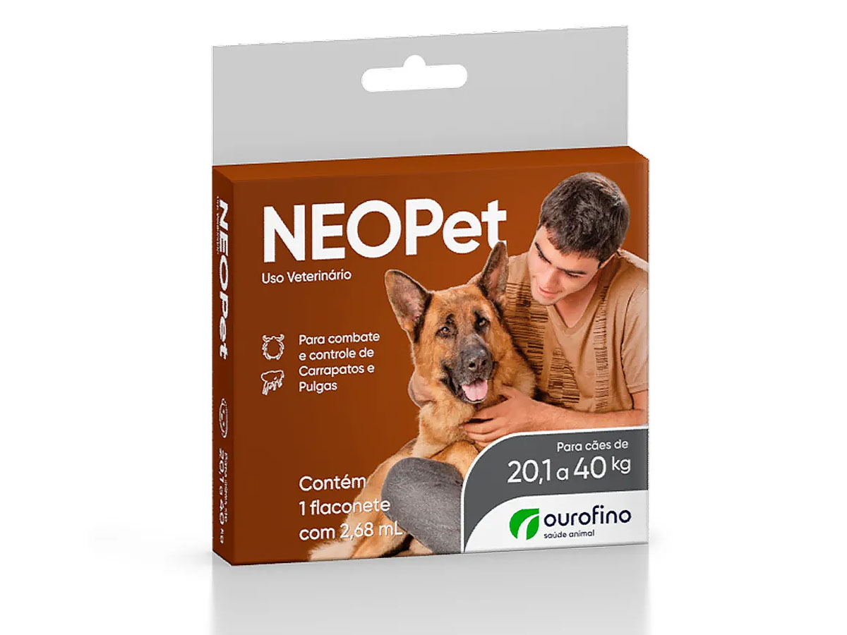 Antipulgas e Carrapatos Neopet para Cães de 20,1 a 40 kg Ourofino