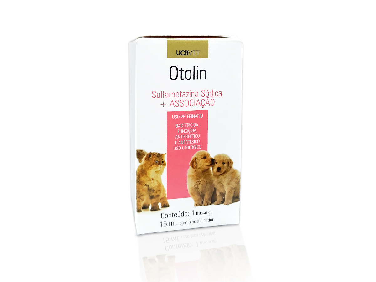Solução Otológica Otolin Para Cães e Gatos 15 ml