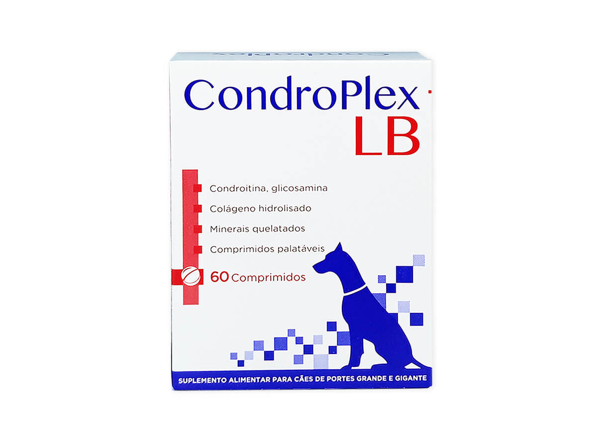 Suplemento Alimentar Condroplex  LB Avert Para Cães Grandes 60 Comprimidos