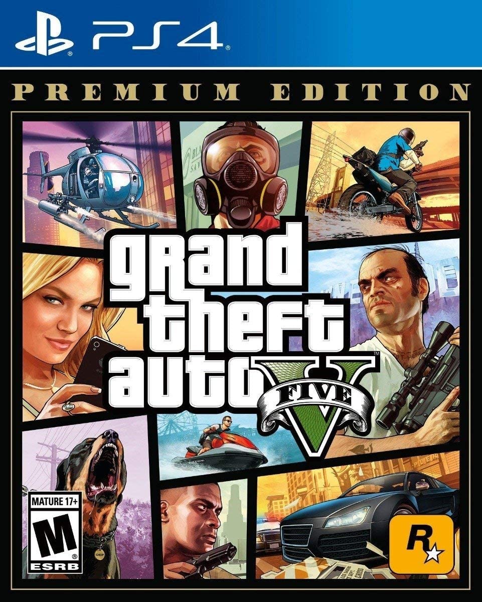 GTA V Grand Theft Auto Premium Edition PS4 Mídia Física Completo Lacrado