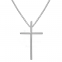 Corrente Crucifixo Transpassado G Prata 925