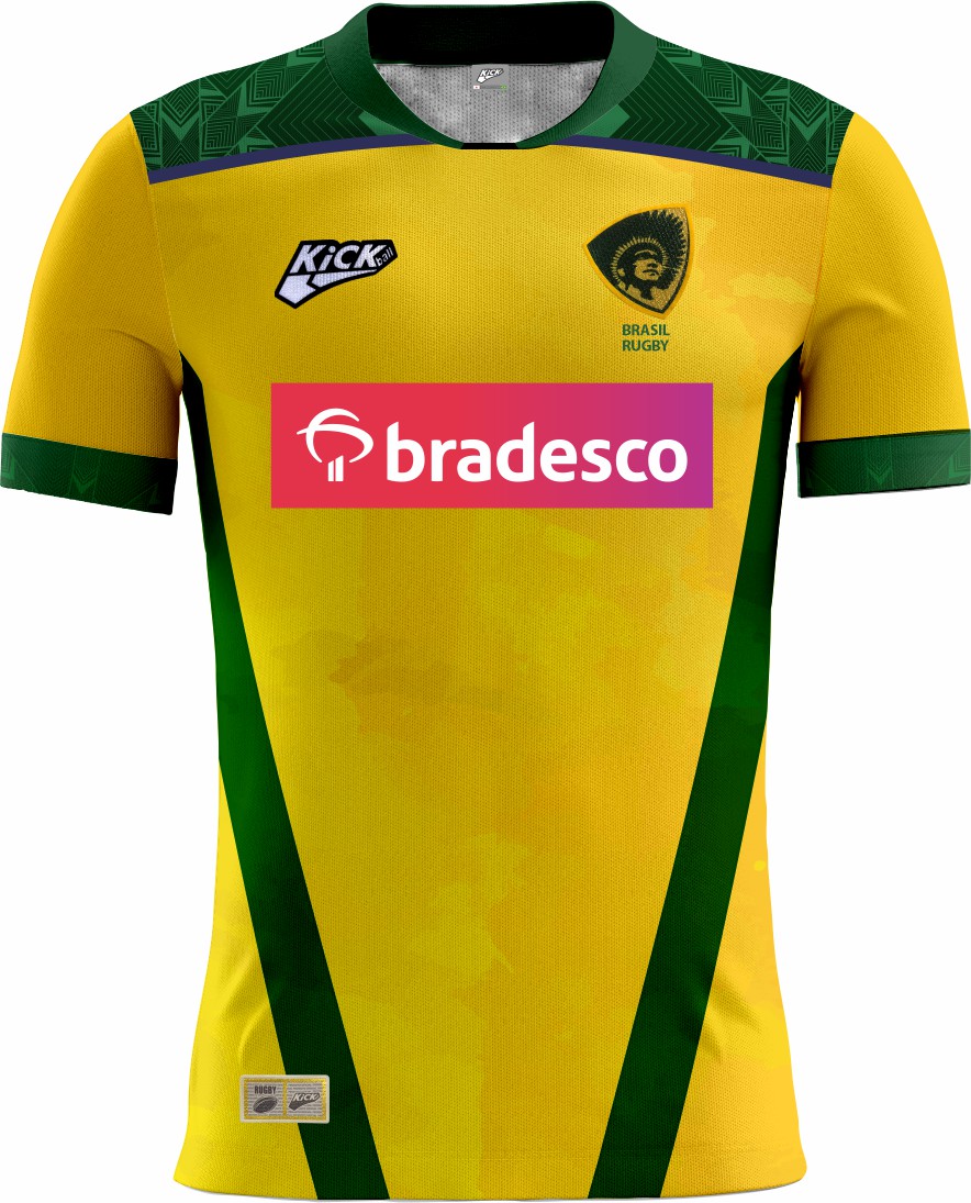 Camisa Of. Sel. Brasileira Rugby TUPIS Jg.1 Fem.