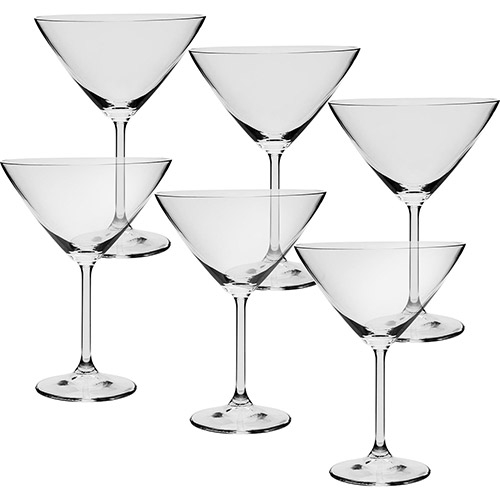 Jogo de 6 tacas para martini Gastro em cristal eco